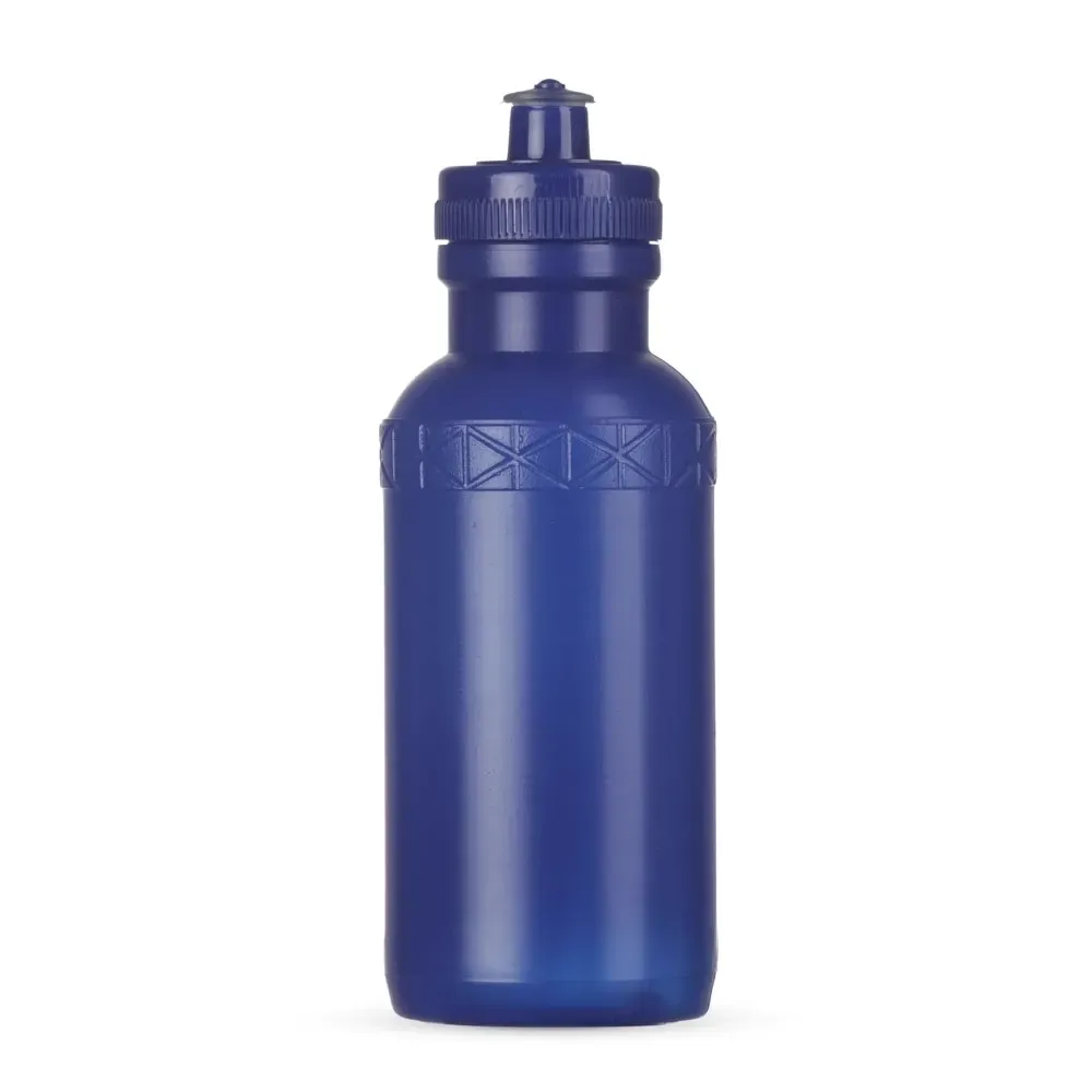 Squeeze plástico 500ml corpo branco com tampa azul
