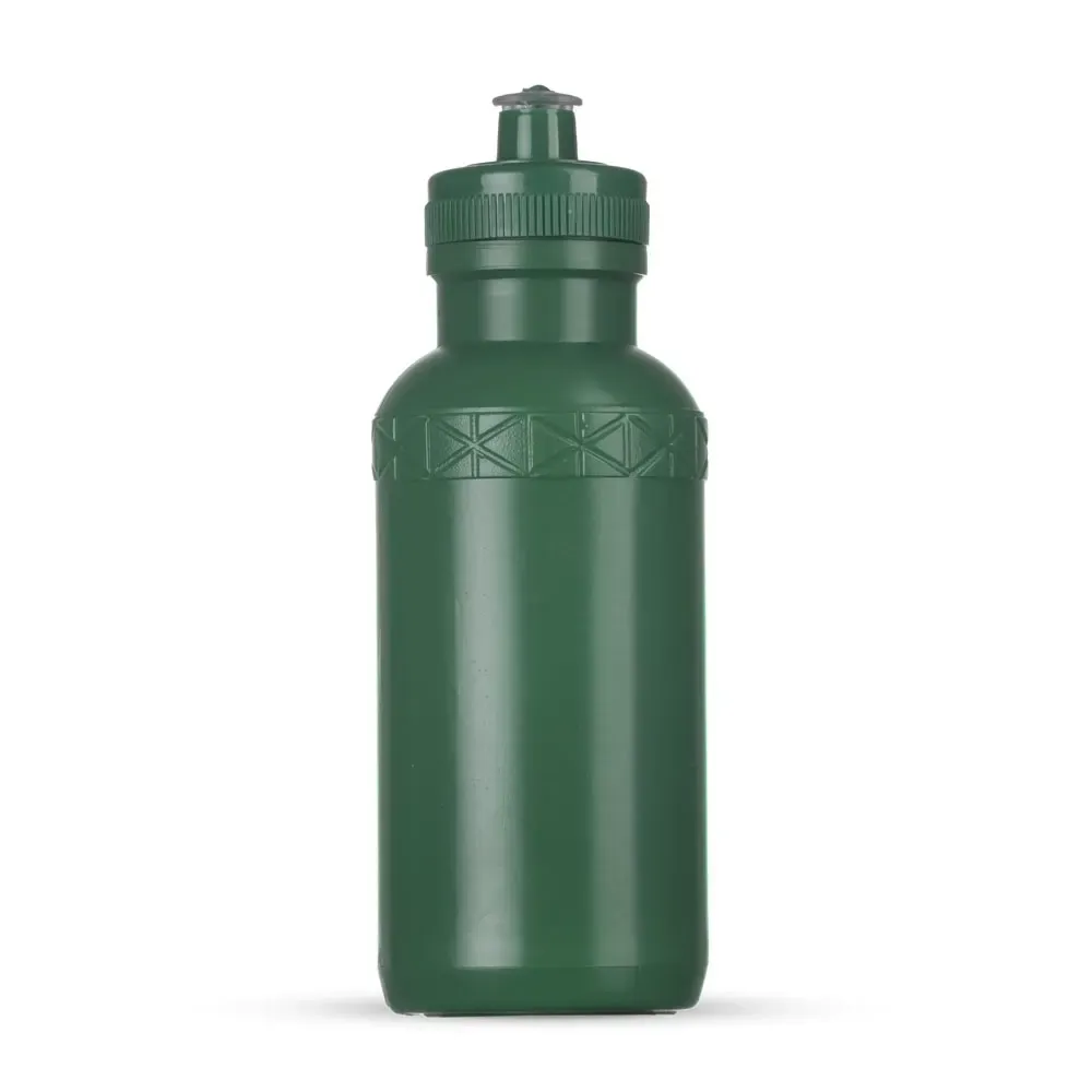 Squeeze plástico 500ml corpo branco com tampa verde
