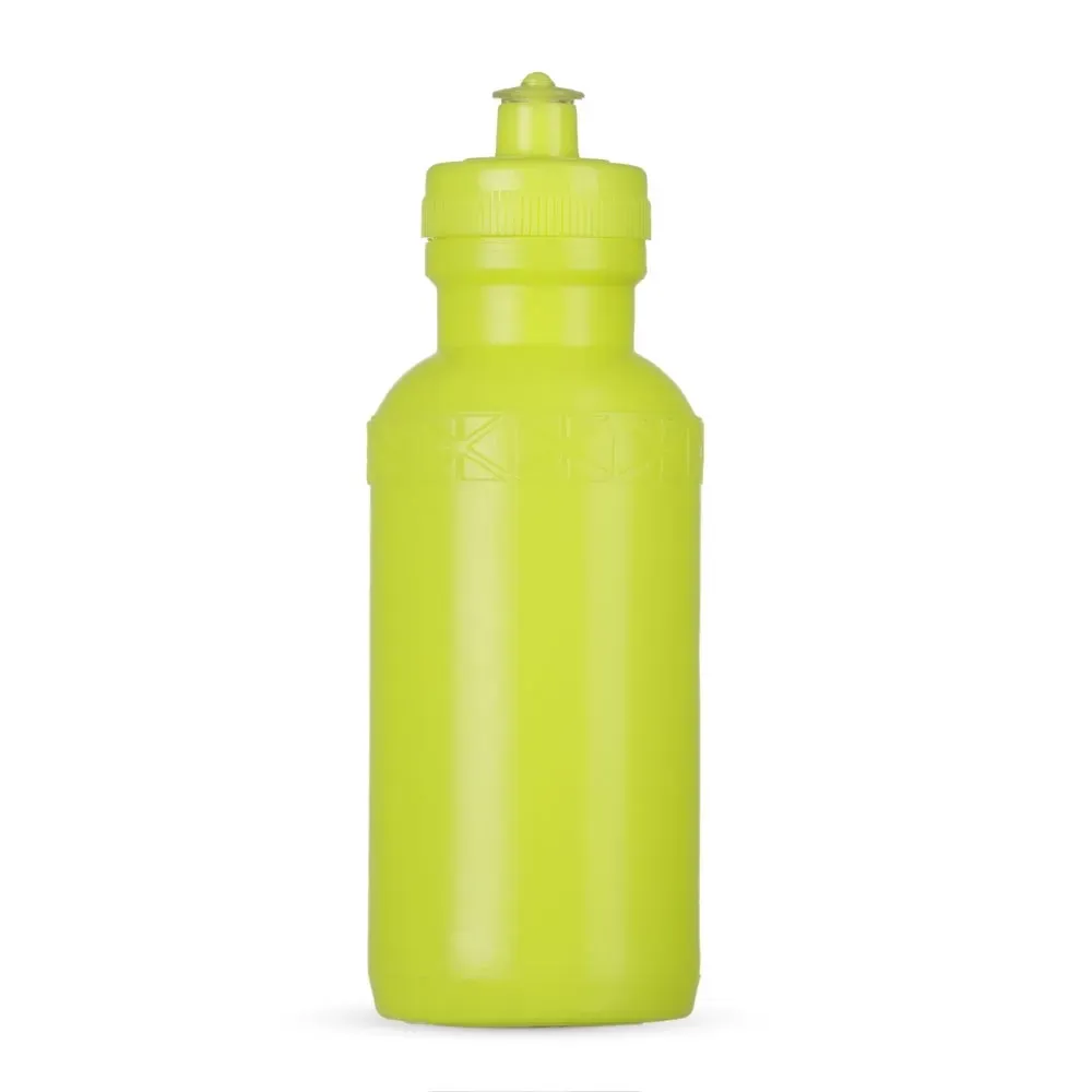 Squeeze plástico 500ml corpo branco com tampa verde limão