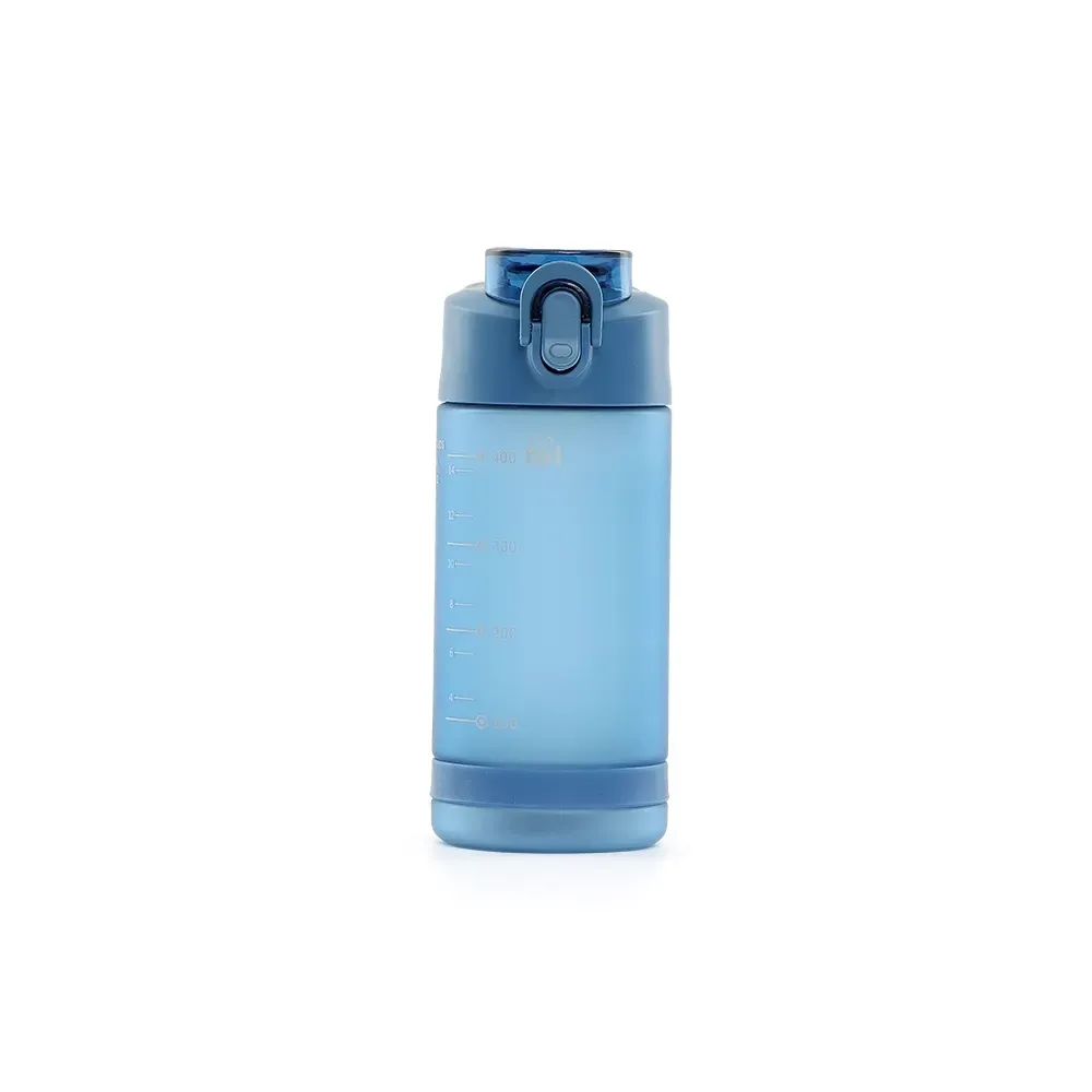 Squeeze plástico 550ml com bico de canudo azul