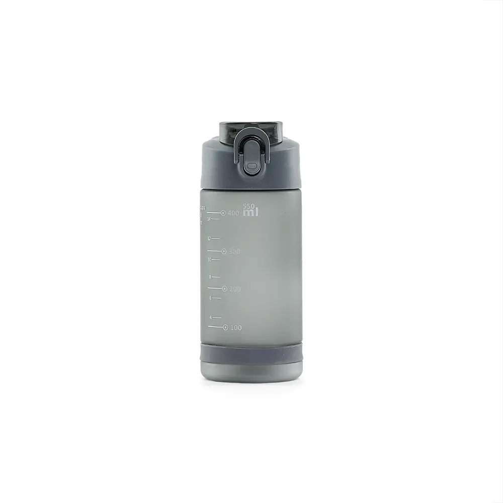 Squeeze plástico 550ml com bico de canudo fumê