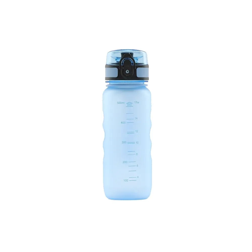 Squeeze plástico 550ml com ranhuras texturizadas azul escuro