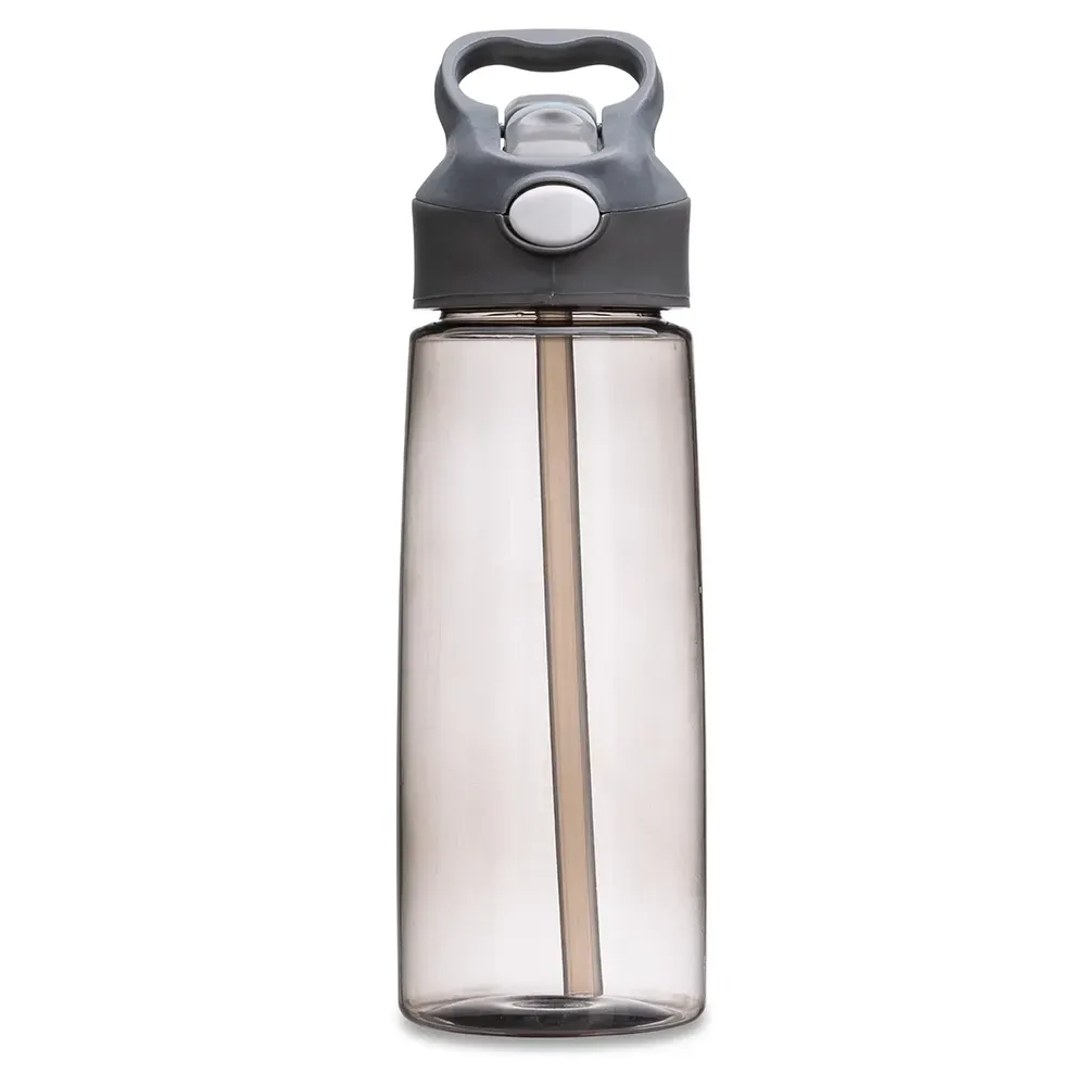 Squeeze plástico personalizado 650ml com acionador, fumê