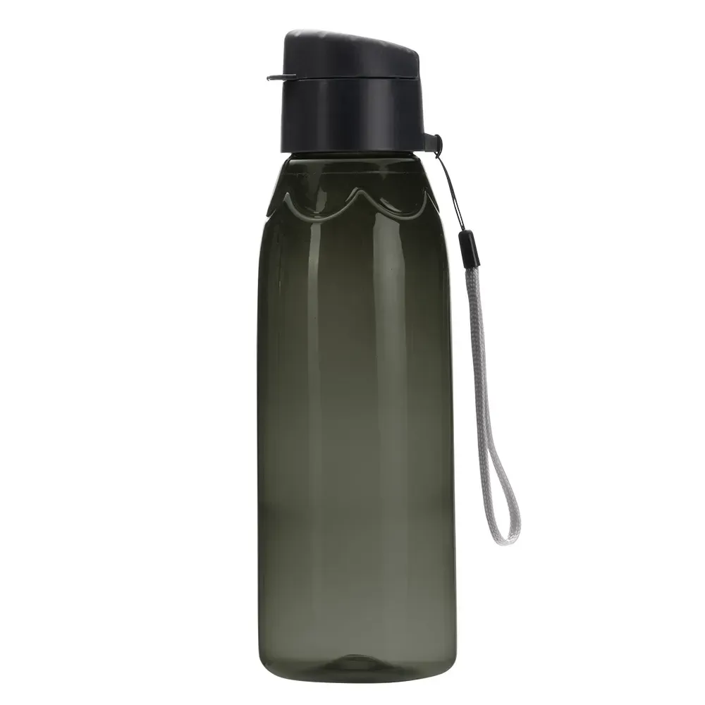 Squeeze plástico personalizado 700ml livre de BPA, preto
