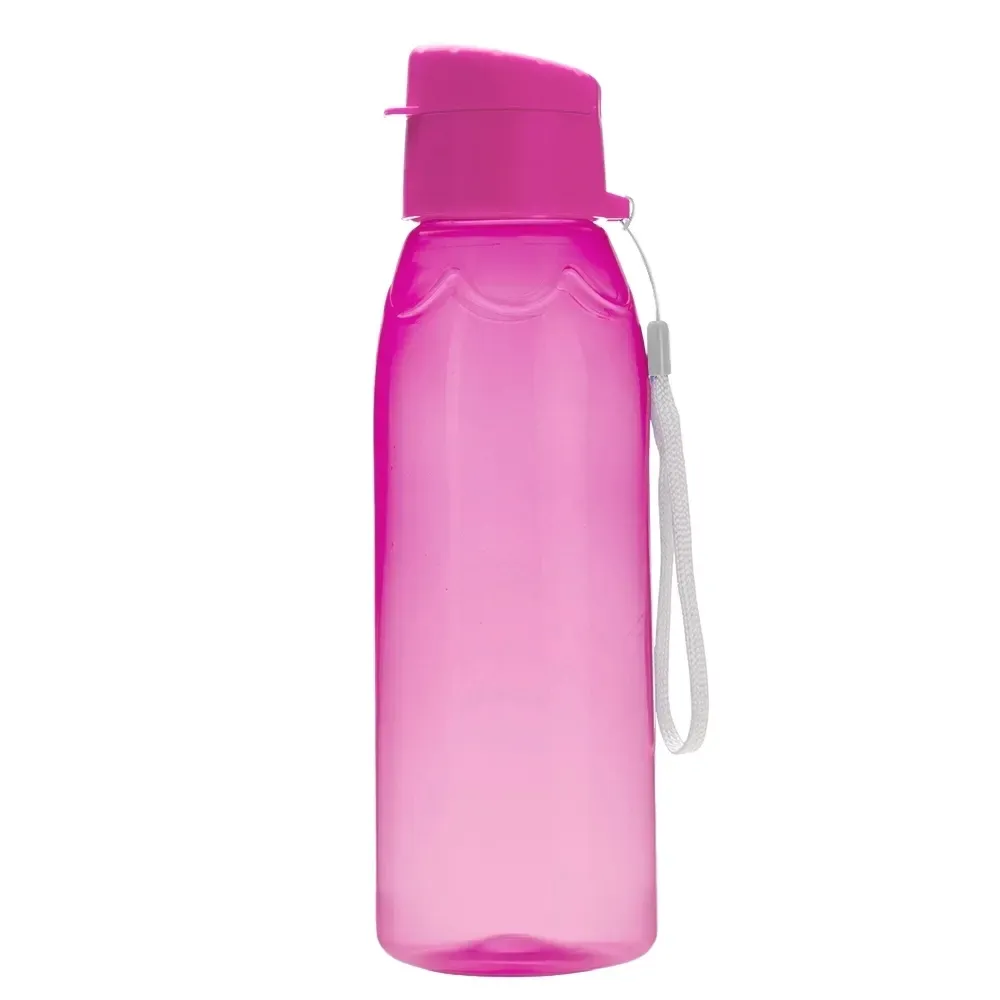 Squeeze plástico personalizado 700ml livre de BPA, rosa