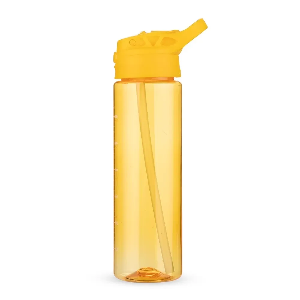 Squeeze plástico 700ml com botão de acionamento amarelo