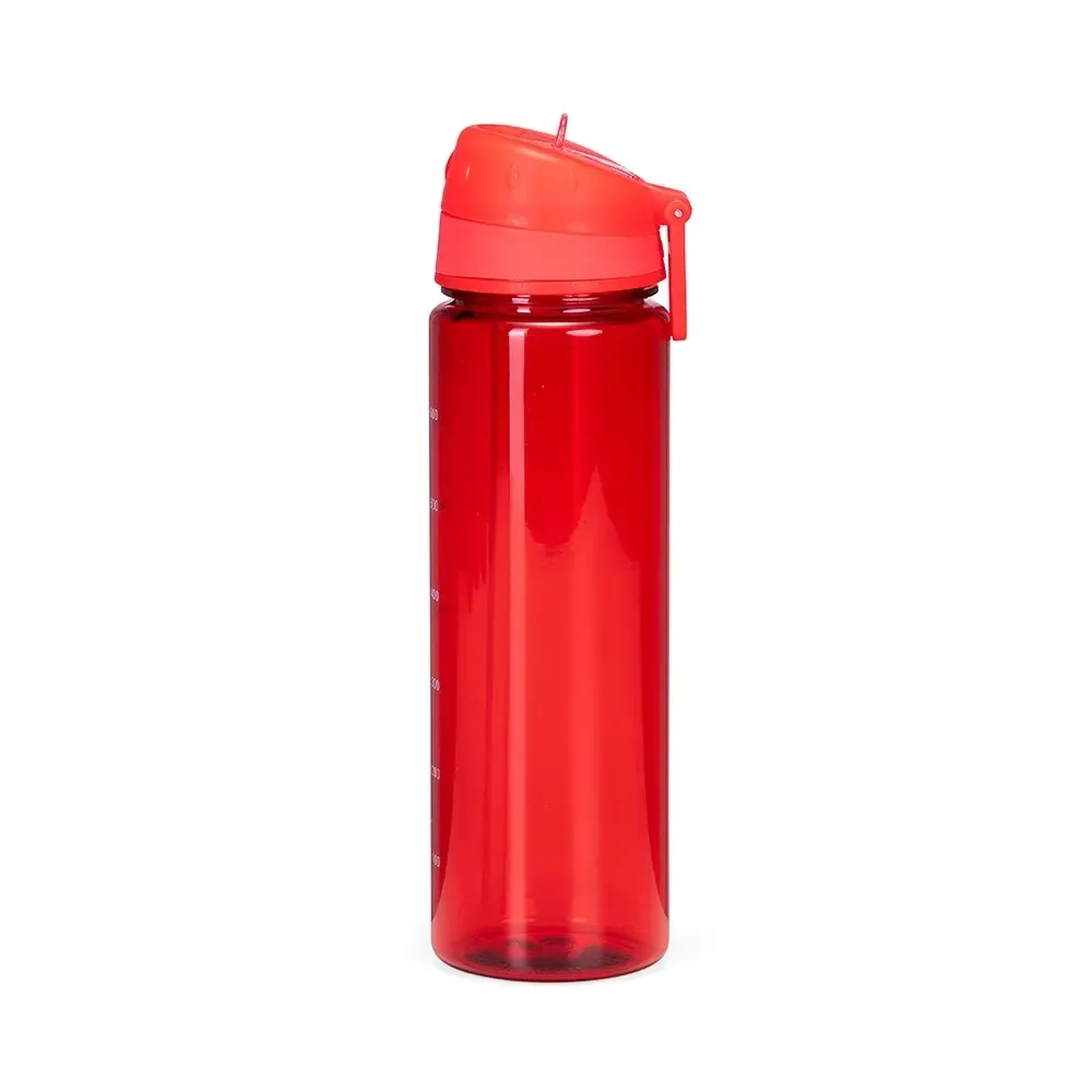 Squeeze plástico 700ml com bico flip vermelho