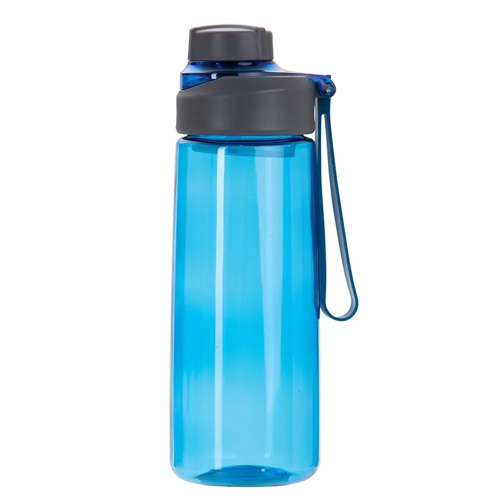 Squeeze plástico personalizado 700ml com peneira, azul