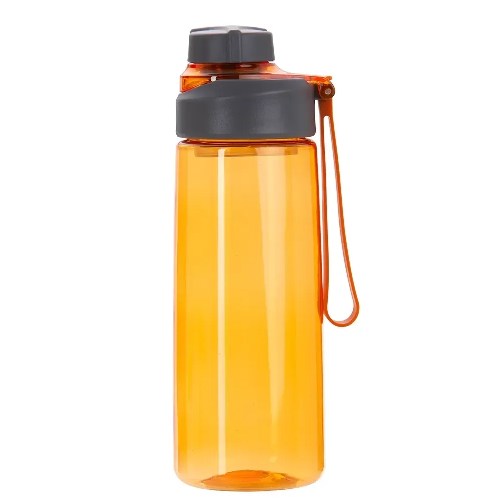 Squeeze plástico personalizado 700ml com peneira, laranja