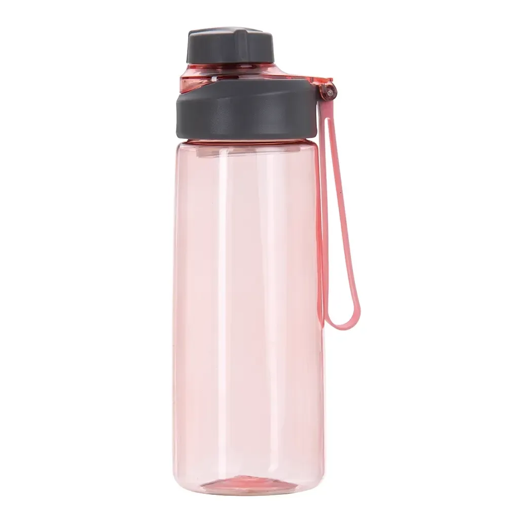 Squeeze plástico personalizado 700ml com peneira, rosa