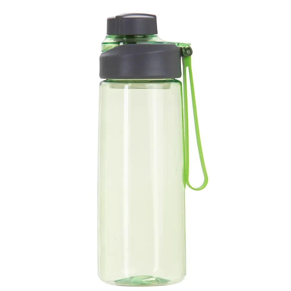 Squeeze plástico personalizado 700ml com peneira, verde