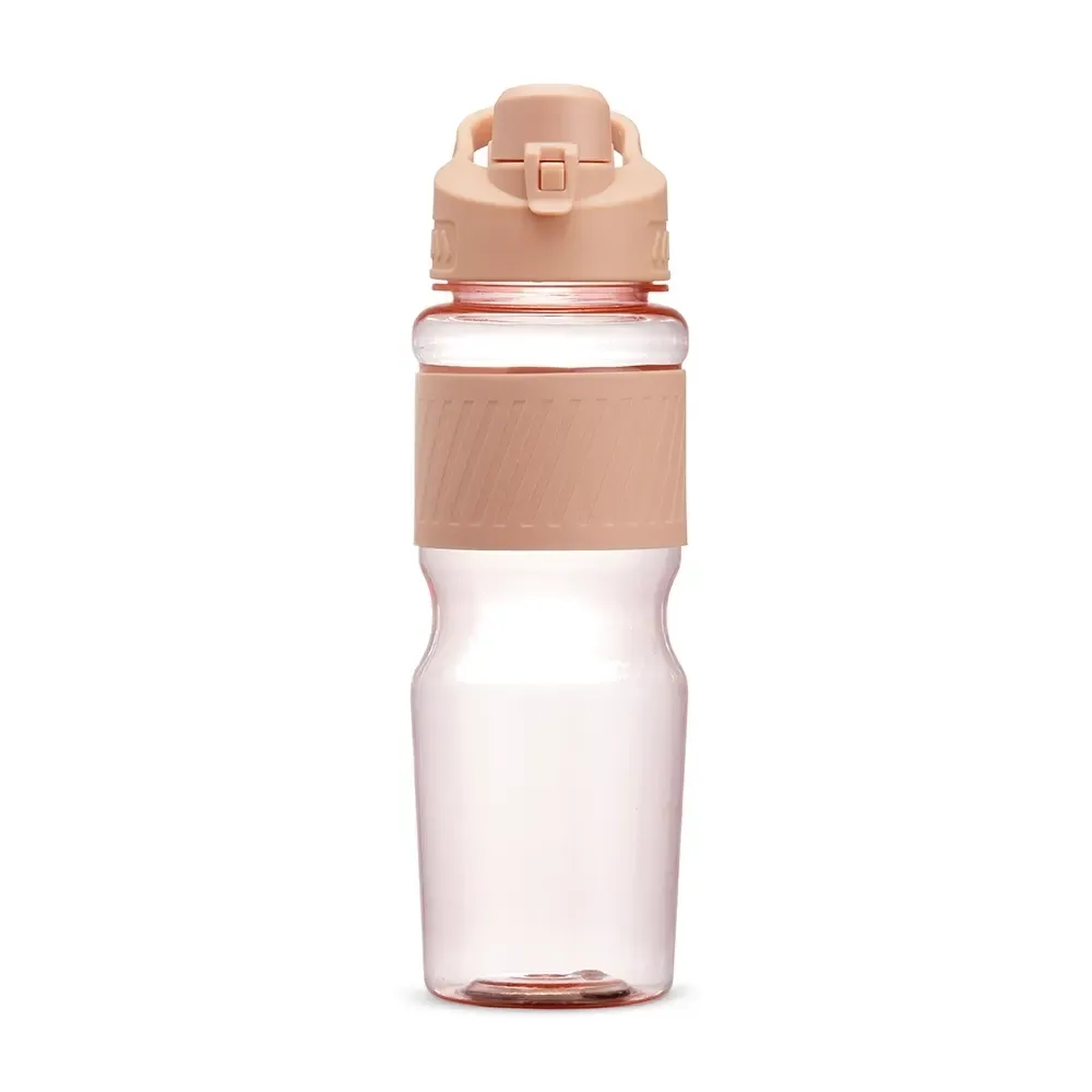 Squeeze plástico personalizado 730ml emborrachado, rosa