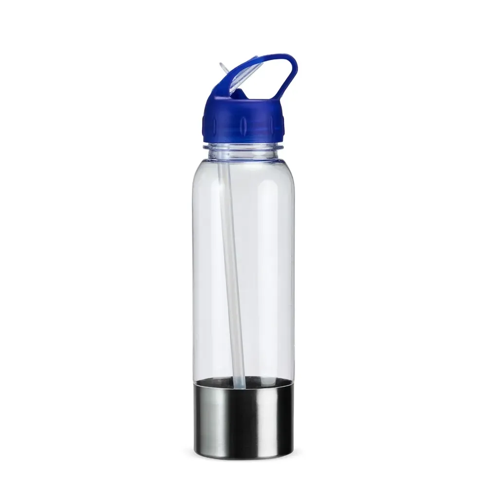 Squeeze plástico 750ml com base de alumínio azul