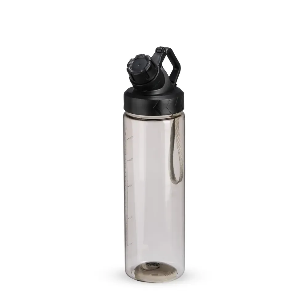 Squeeze plástico 750ml com marcação de volume preto