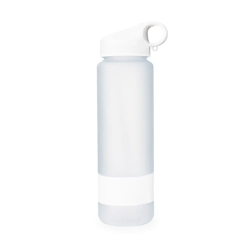 Squeeze plástico 900ml com tira emborrachada branco