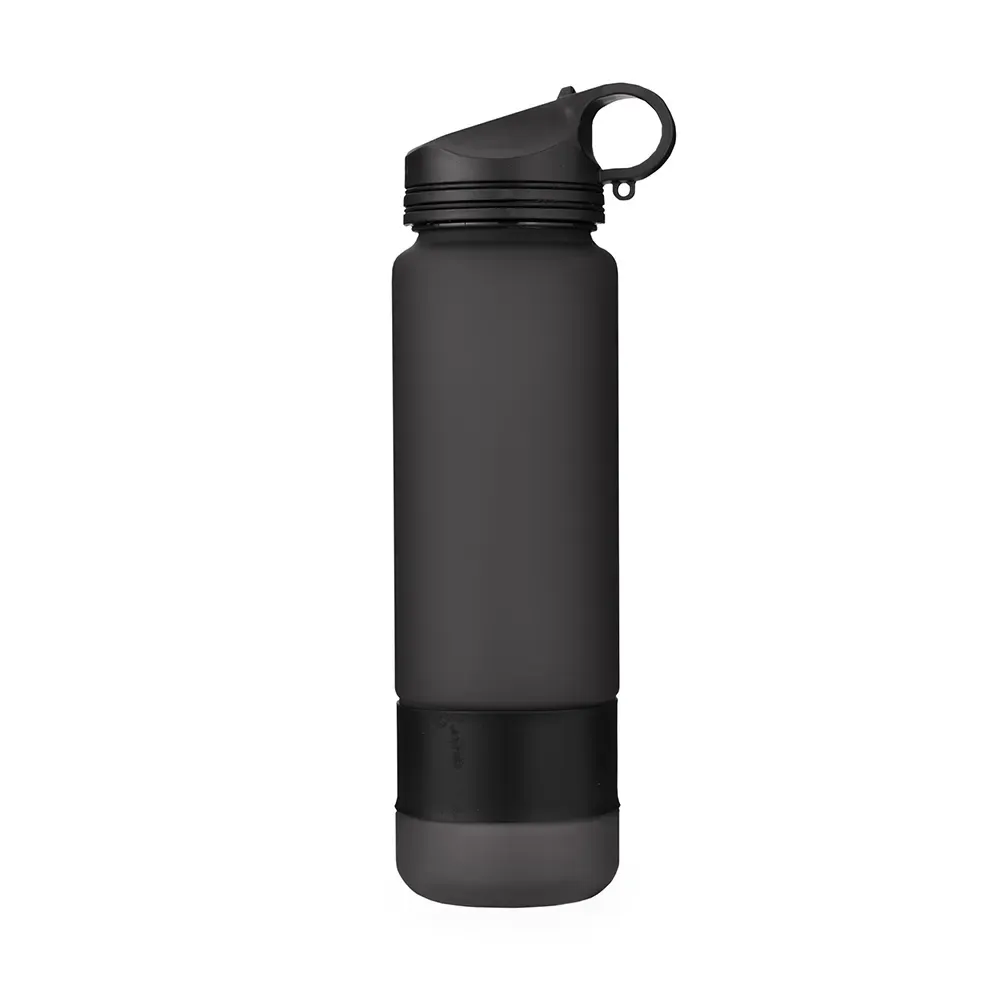 Squeeze plástico 900ml com tira emborrachada preto